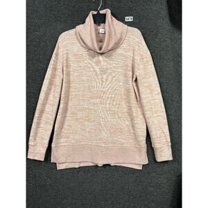 GAP Softspun Cowl Neck Sweater Womens M Blush Long Sleeve Pullover Super Soft